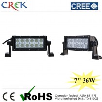 Dual Row LED Light Bar 7 Inch 36W 2880 Lm 12PCS X 3W CREE LED (CK-BC20603B)