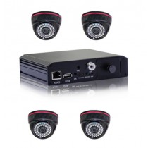 Economical 4CH H. 264 SD Card Mobile DVR with G-Sensor & GPS