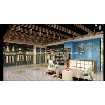 High-End Garments Showroom Display Lady Clothing Shop Interior Design