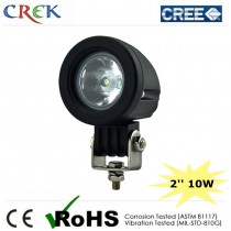 Round 2'' Inch 10W Spot Auto Car LED Work Light (CK-WC0110A)