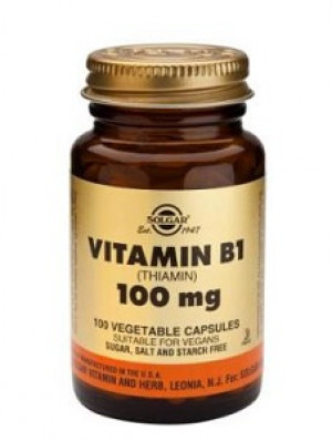 Vitamin B1 100 mg Vegetable Capsules (Thiamin)