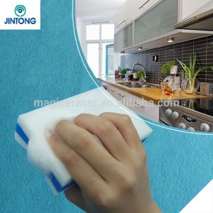 2015 cleaning silk flowers high quality magic melamine sponge with soap