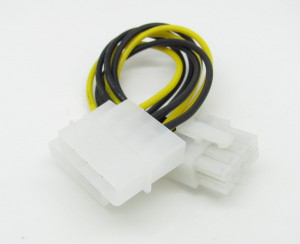 4 Pin Male to EPS 8 Pin Female M/F Y Power Cable