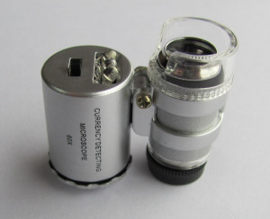 Mini 60X LED Lighted Magnifier Microscope Pocket Microscope