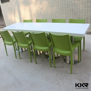 8 Seater Composite Stone Dining Food Court Table