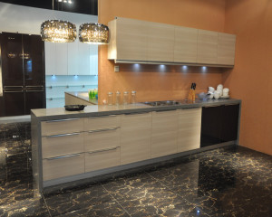 Acrylic MDF Modern Kitchen Cabinets