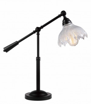 Adjustable Glass Shade Bedroom Table Light (MT4232A)