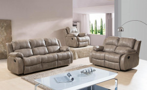 Air Leather Living Room Sofa, Recliner Sofa (E-3689)