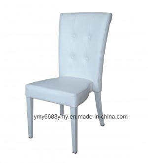 Aluminum Frame White Stackable Banquet Chair