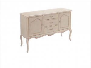 Antique French Kitchen Furniture Wooden Sideboard Storage Cabinet (H341)