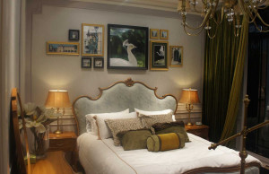 Antique Home Furniture Royal Bedroom King Size Bed Set (set15)