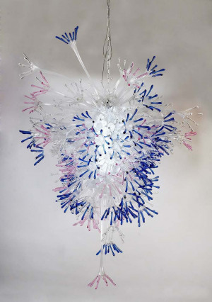 Blown Glass Chandelier Decoration with Unique Design