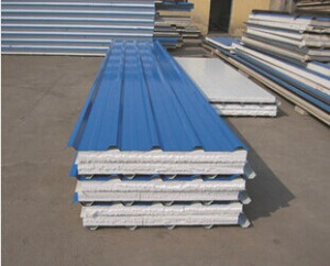 Blue 75mm Thickness EPS Sandwich Panel for Cottage