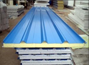 Blue Sheet EPS/Rockwool Sandwich Panel for Country House/Cottage