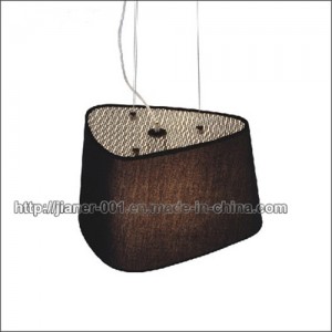 CE Project Black Pendant Lamp Light with Fabric Shade (S-2291-1)