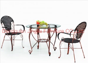 Cheap Iron Rattan Dining Outdoor Set (JJ-S429&566)