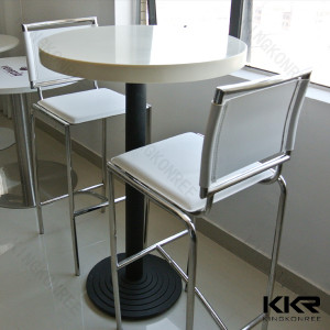 China Manufacturer Round Artificial Stone Table for Coffee Shop