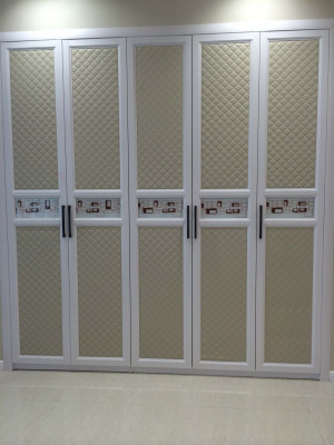 Chinese Bedroom Furniture Wardrobe with Four Doors (W-010)