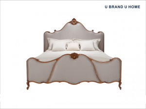 Classic Royal Bed for Bedroom with Beech Wood