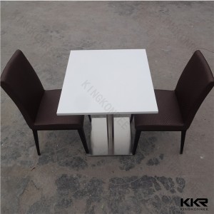 Customized Artificial Stone Food Court Fast Food Table Set
