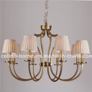 Decoration Iron Pendant Lamp with Fabric Shade (SL2016-8B)