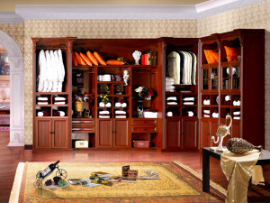 European Style Antique Bedroom Furniture Set Wardrobes