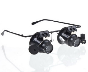 Double Eye Glasses Type 20X Watch Repair Magnifier