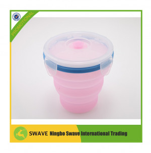 Food Grade Round Collapsible Food Storage Container, Insulated Food Carrier, Lunch Container Y95046