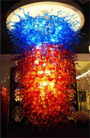 Handicraft Blowing Glass Art Ceiling Lamp Decoration