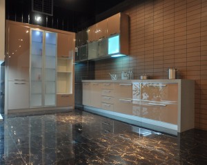 High Gloss UV MDF Kitchen Cabinets with ISO and CE
