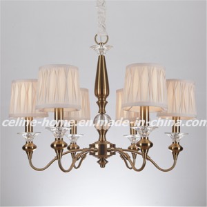 Iron Chandelier Lighting with Fabric Shade (SL2073-6)
