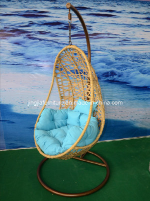 Iron Outdoor Rattan Garden Swing Hanging Chair (JJ-S838)
