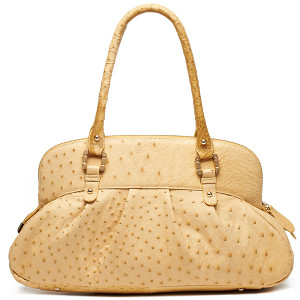 Ladies Genuine Ostrich Leather Citi Trends Handbags
