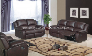Living Room Furniture Bonded Leather Sofa Recliner Sofa
