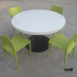 Living Room Furniture Restaurant Round Dining Table Made by Stone