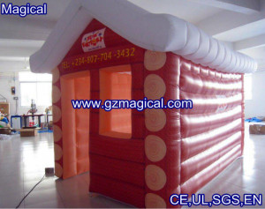 Mini Red Inflatable Christmas House of Father (MIC-476)