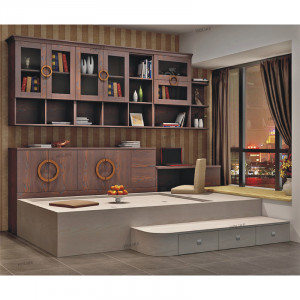 Modern Home Furniture Tatami in Purple Sandalwood and Elegant White