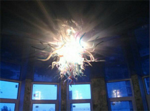 Multi Color Glass Pendant Light with Modern Design