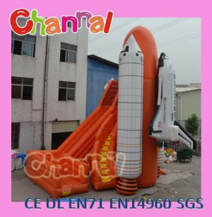 New Design Rocket Slide Inflatable Giant Slide