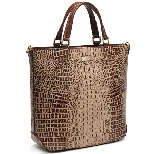 Noble Crocodile Pattern Dream Duffel Bag with Tote and Shoulder Ways