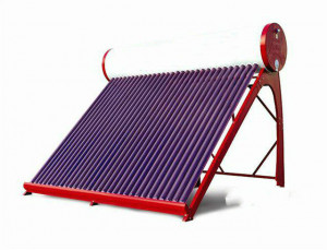 Non Pressure Solar Water Heaters for Home Use Red