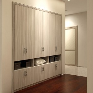 Oppein Apricot Big Storage Built-in Wardrobe (YG11235)