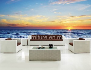 Outdoor Rattan Aluminium Garden Wicker Patio Corner Sofa (JJ-S678)