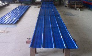 Sea Blue Ribbed Type or Plain Roofing Sheets