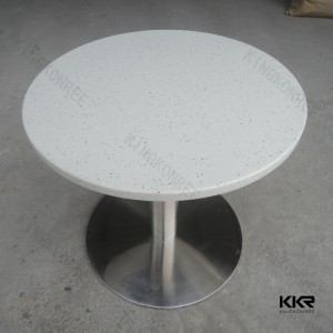 Small Round Solid Surface Dining Table for Restaurant