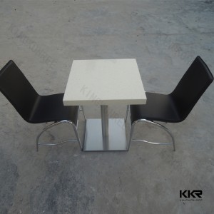 Small Solid Surface Square Tea Table for Home Furniture