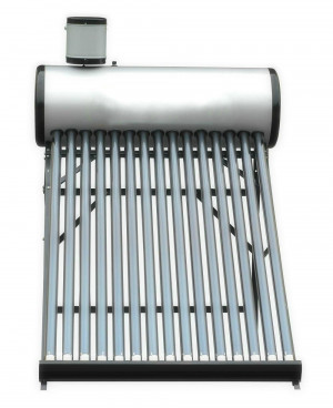 Solar Water Heater with Assistant Tank, Solar Geyers Black