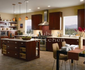 Solid Wood Kitchen Cabinet #139