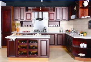 Solid Wood Kitchen Cabinet #249