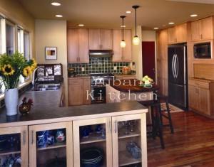 Solid Wood Kitchen Cabinet #252